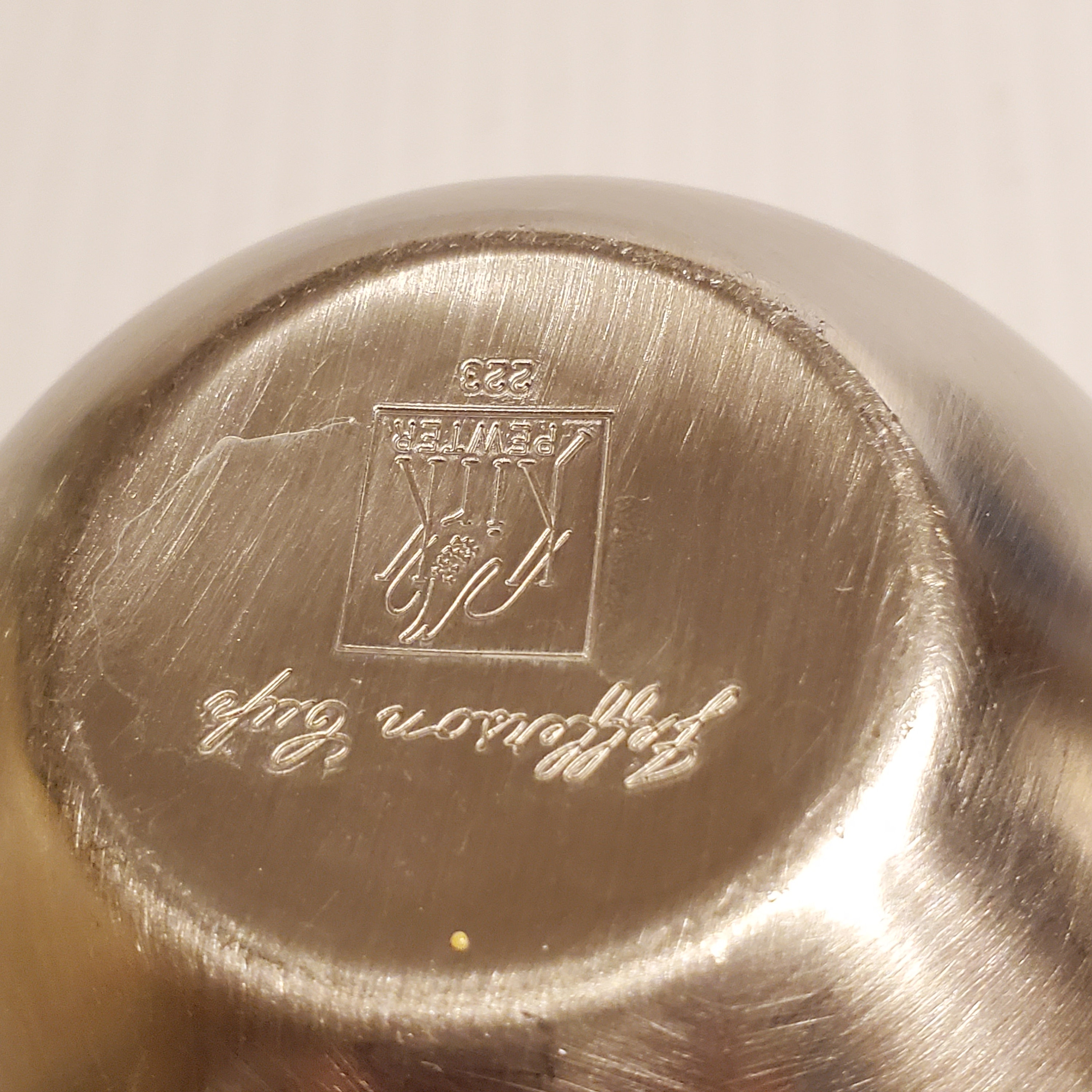 Vintage 2 Jefferson Kirk pewter 223 cups Etsy