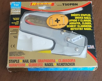 Vintage, lArrow Fastener T50PBN Heavy Duty Tacker i gwoździarka brad