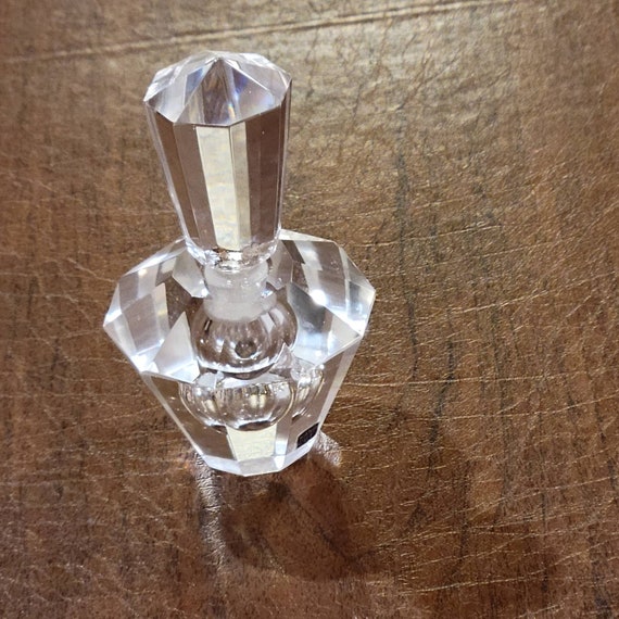 Vintage Lead Crystal Hand Cut Perfume Bottle | eBay