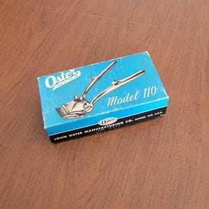Vintage Oster Model 110 Hair Clippers with Guard Original Box made in USA