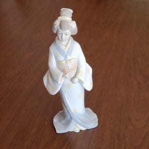 Vintage Toyo Japanese Geisha Girl  Porcelain Figurine