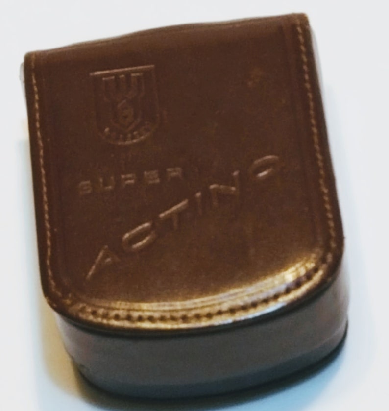 Vintage exposure meter super actino with leather case Untested