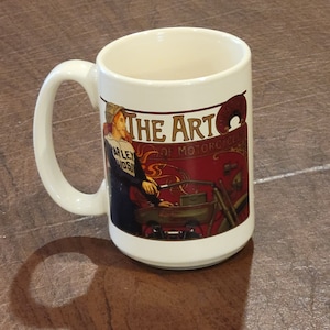 Vintage Harley Davidson Ceramic Coffee Mug The Art of Motorcycles 2005