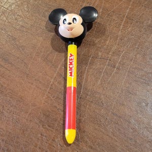 Vintage Disney Novelty Mickey Mouse Big Head ballpoint Pen