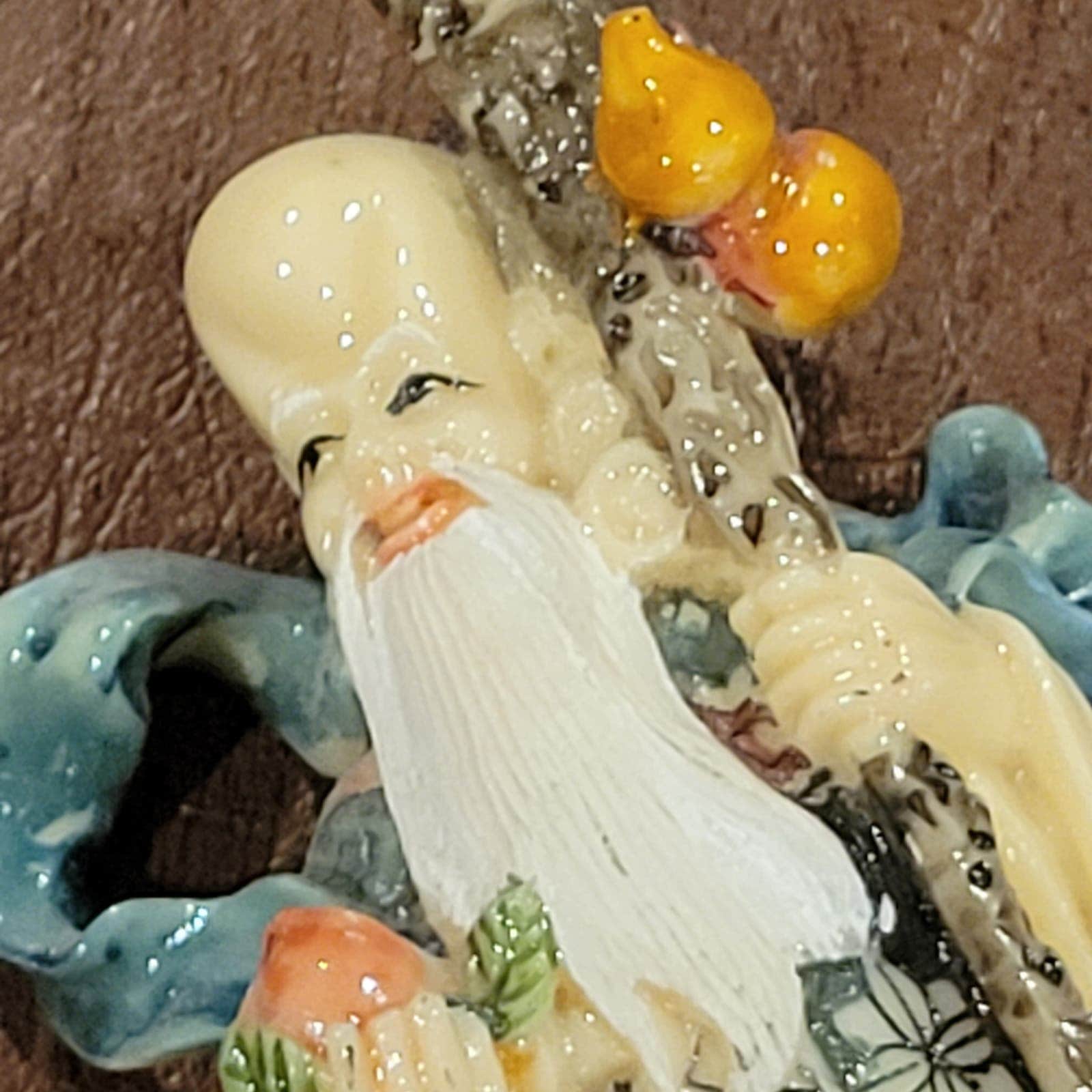 ヴィンテージ 中国の老賢者と子供の置物 手描き 高さ4.75インチ - Etsy