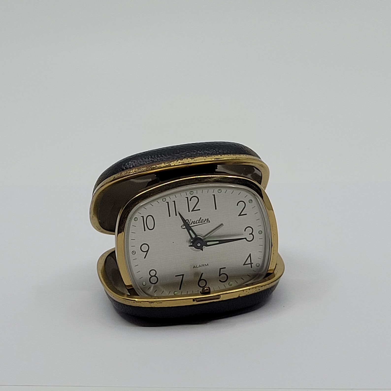 Vintage Linden Folding Clamshell Travel Alarm Clock. Etsy