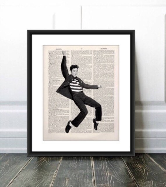 Elvis Presley Print Elvis Presley Home Decor Elvis Wall Etsy