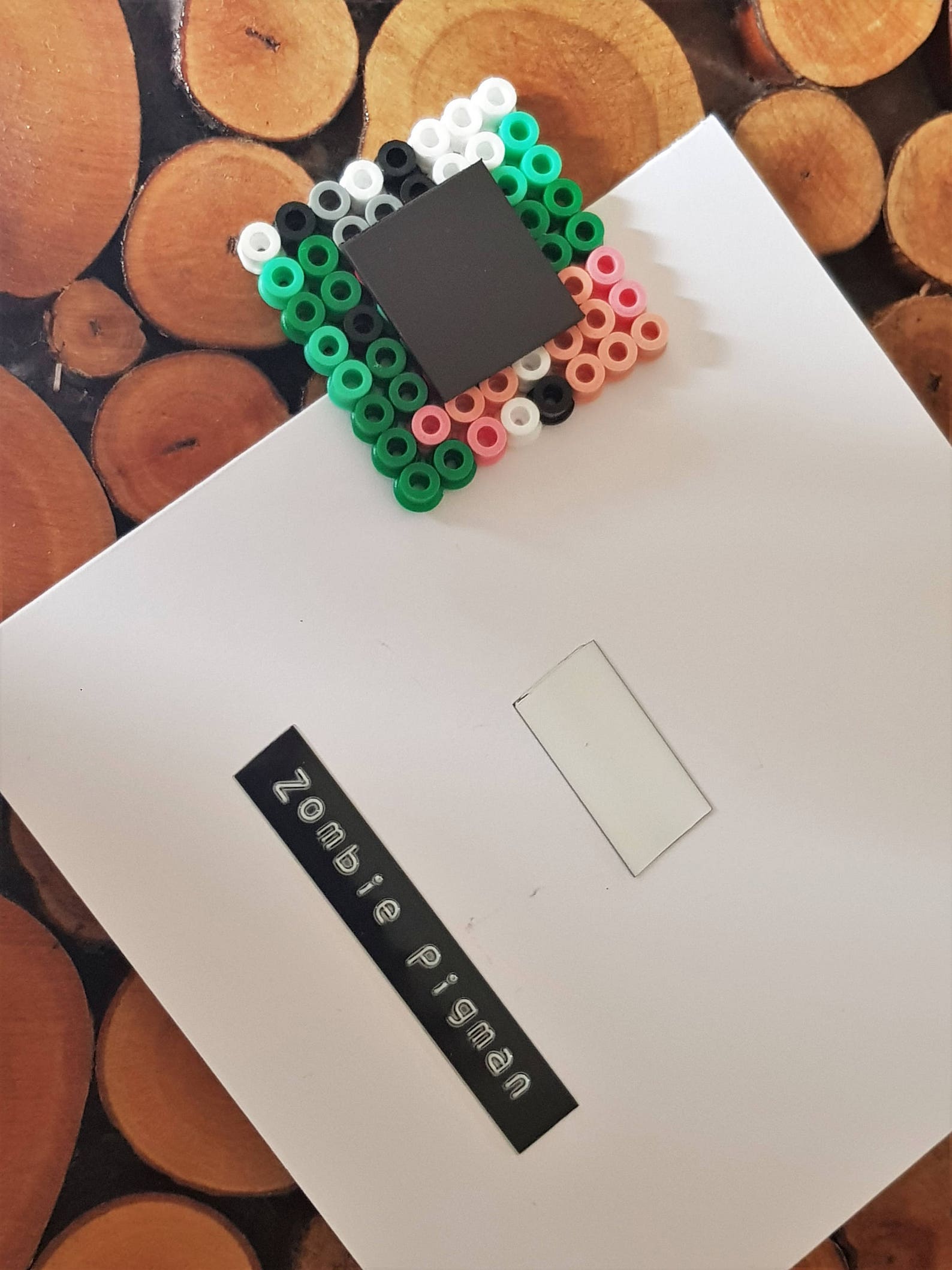 3d Pixel Art Greeting Card Minecraft Fan Art Zombie Pig - Etsy