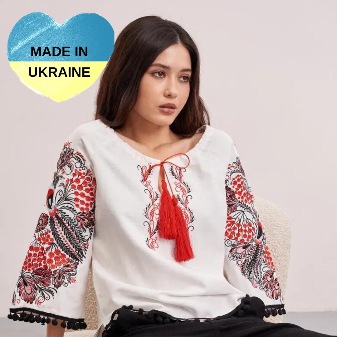 Beautiful Ukrainian Embroidery Blouses Vyshyvanka Woman Premium Quality