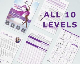 Printable Pole Dance WOW Katalog - 424 elements *.PDF Digital Pole Planner | Pole Dance Moves, Pole Dance Tricks | Polformen, Pol Journal