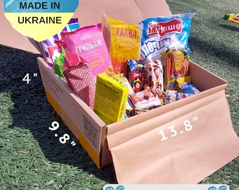 Oekraïense Candy Mystery Box gemaakt in Oekraïne | Authentieke snoepgeschenkdoos uit Oekraïne | Premium smaken (minstens 60 oz)