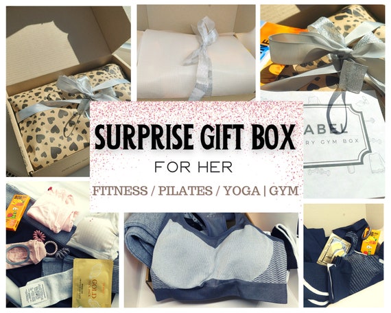 Womens Fitness Gift Box Surprise Fitness Box for Her Mystery Yoga Gift  Basket Pilates Gifts Gym Box Gift for Her Women Gym Gift 