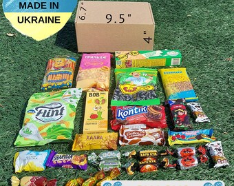 Oekraïense Snack Box Exotische lekkernijen Snacks uit Oekraïne (minstens 29,3 oz.)