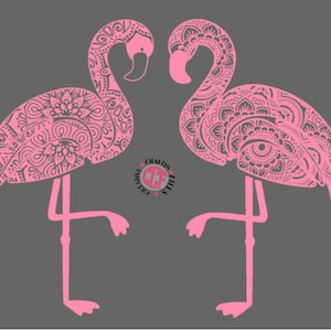 Mandala Flamingo svg, Flamingo svg, Flamingo dxf, eps, png, jpg, Flamingo Vector, Flamingo clipart, Love flamingos svg