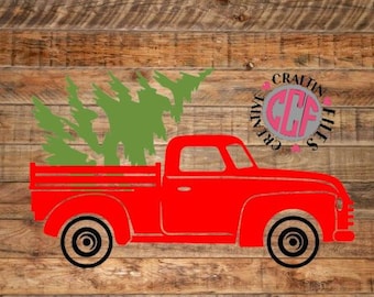 Christmas Truck SVG, Christmas Tree Truck svg, Christmas svg, Merry Christmas svg, Christmas Truck & Tree svg, Old Chrsitmas truck svg