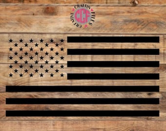 American Flag Silhouette SVG cricut cutting vector file, patriot svg, american flag svg, png, jpg, eps, dxf, the American Flag in one layer