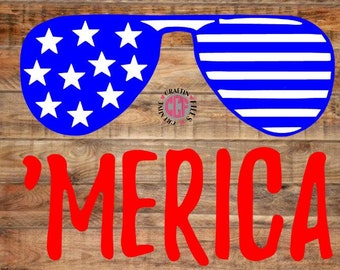 gafas de sol merica corte archivo svg png dxf eps jpg, gafas de sol bandera americana, descarga digital día de la independencia, patriot svg, bandera americana svg