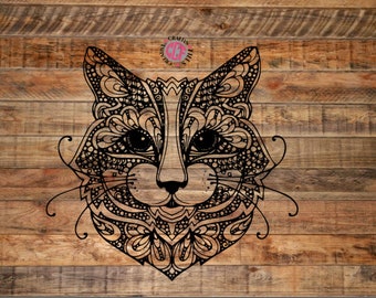 Download Cat Mandala Svg Etsy