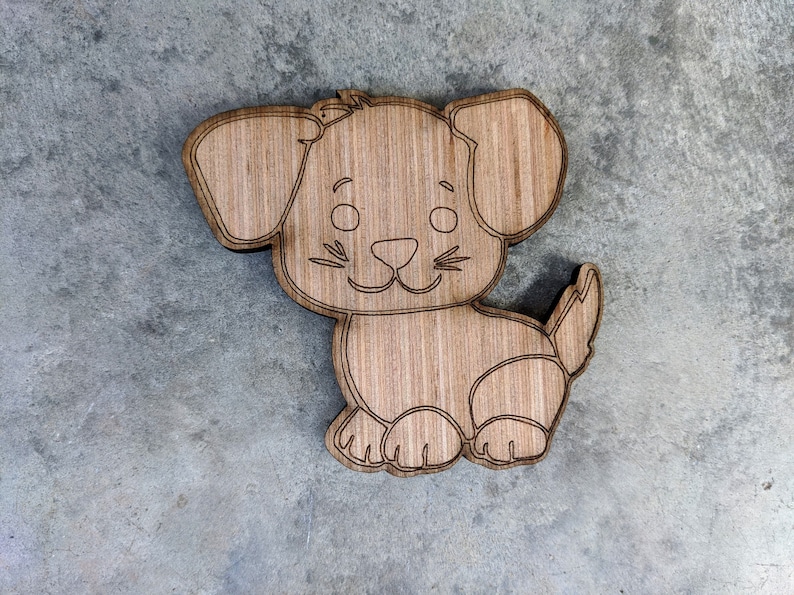 Dog Wood Cutout Dog Wooden Cutout Dog Puppy Wood Craft Dog Etsy
