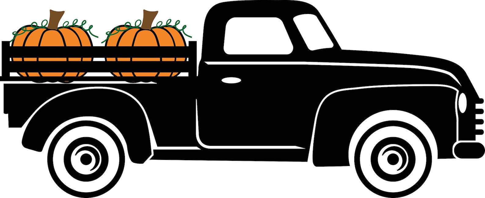 Fall Pumpkin Truck SVG Vintage Truck Red Truck Pumpkins - Etsy