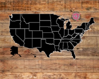 All 50 States SVG | United States of America | USA digital cut file| Svg Silhouette Files | Vector Clipart | 50 States Svg Jpg Dxf eps Png