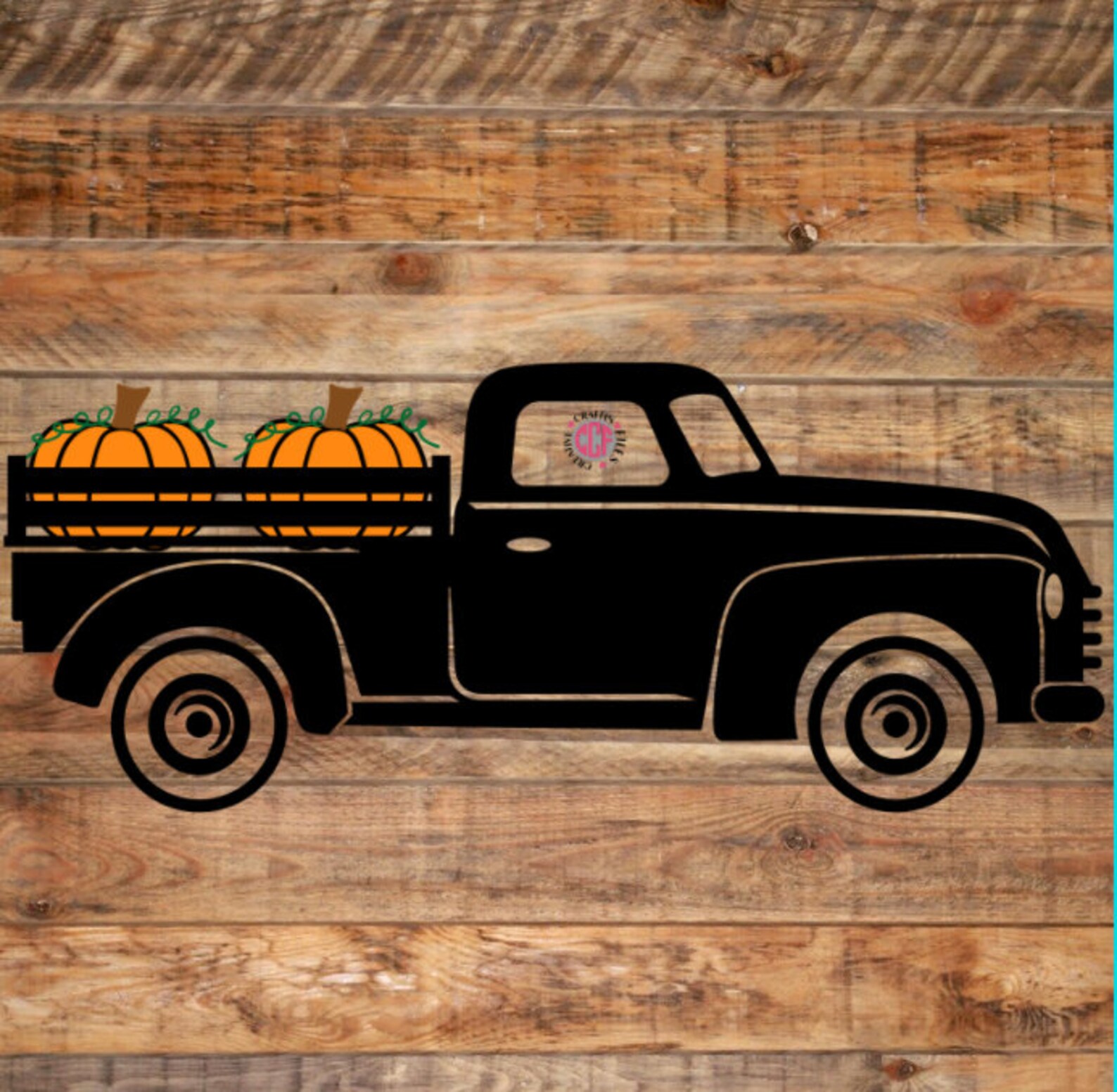 Fall Pumpkin Truck SVG Vintage Truck Red Truck pumpkins | Etsy