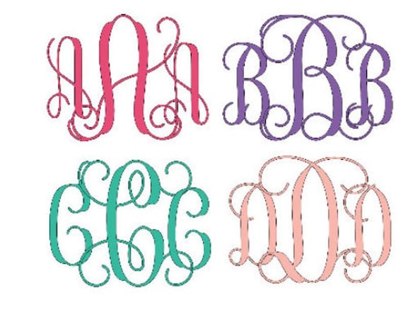 Download Svg Script Interlocking Monogram Font Svg Script Cursive Etsy