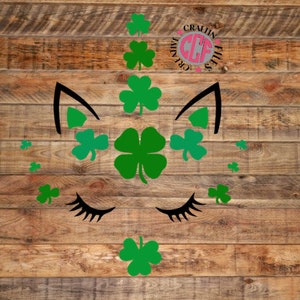 Eenhoorn met Klaverneus St. Patrick's Day SVG, St Patrick's Day SVG, Unicorn SVG, St Patricks Day Unicorn, svg dxf eps png jpg