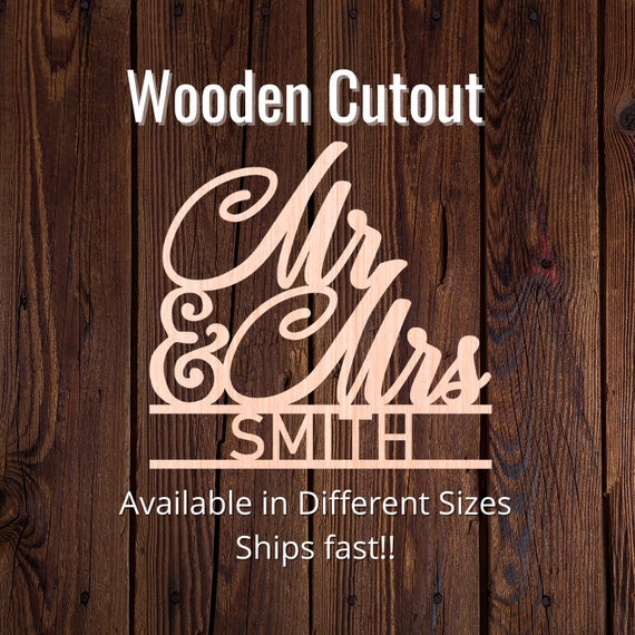 Wedding Plaque Personalised Mr & Mrs Wooden Name Plaque – Custom Medium/Large MDF Sign For Weddings Wooden Pet Names Home Décor Plaques & Signs - Foto 13