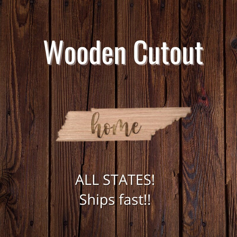 United States Wood Cutout, United States laser cut, States Wooden Cut…
