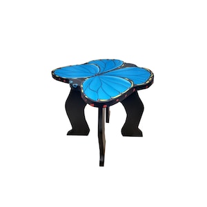 Blue Butterfly Stool