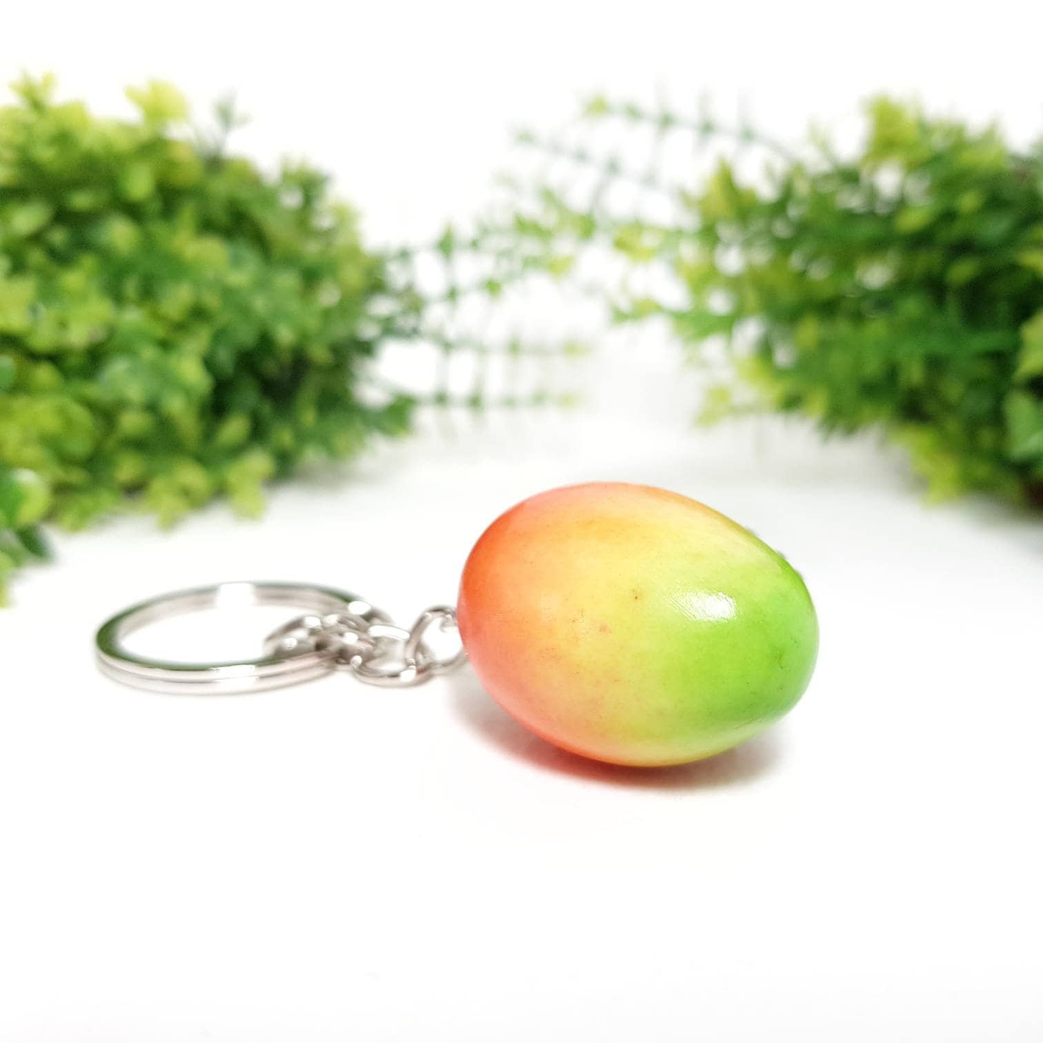 Mango bag charm from polymer clay Fruit keychain Etsy