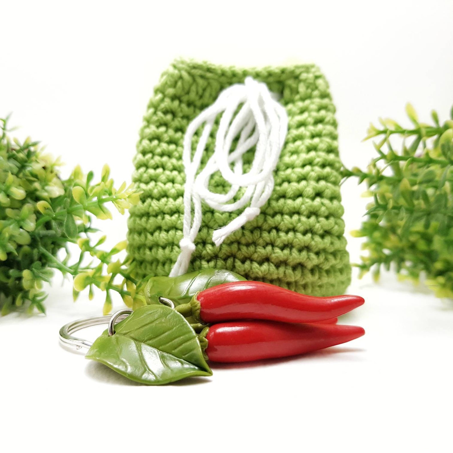 Polymer Clay Handbag Charm Bag Charm Red Hot Chili Pepper Etsy