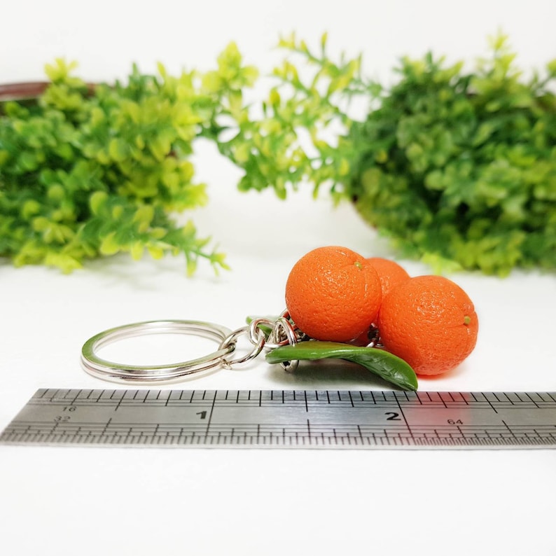 Polymer Clay Handbag Charm Bag Charm Orange Keychain Mandarin Etsy