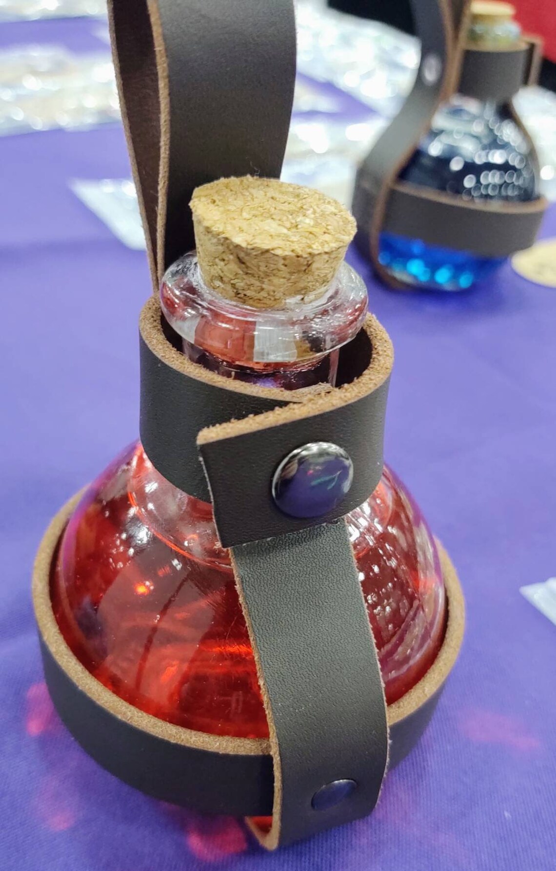 Handmade Leather Potion Bottle Holder with Potion Etsy