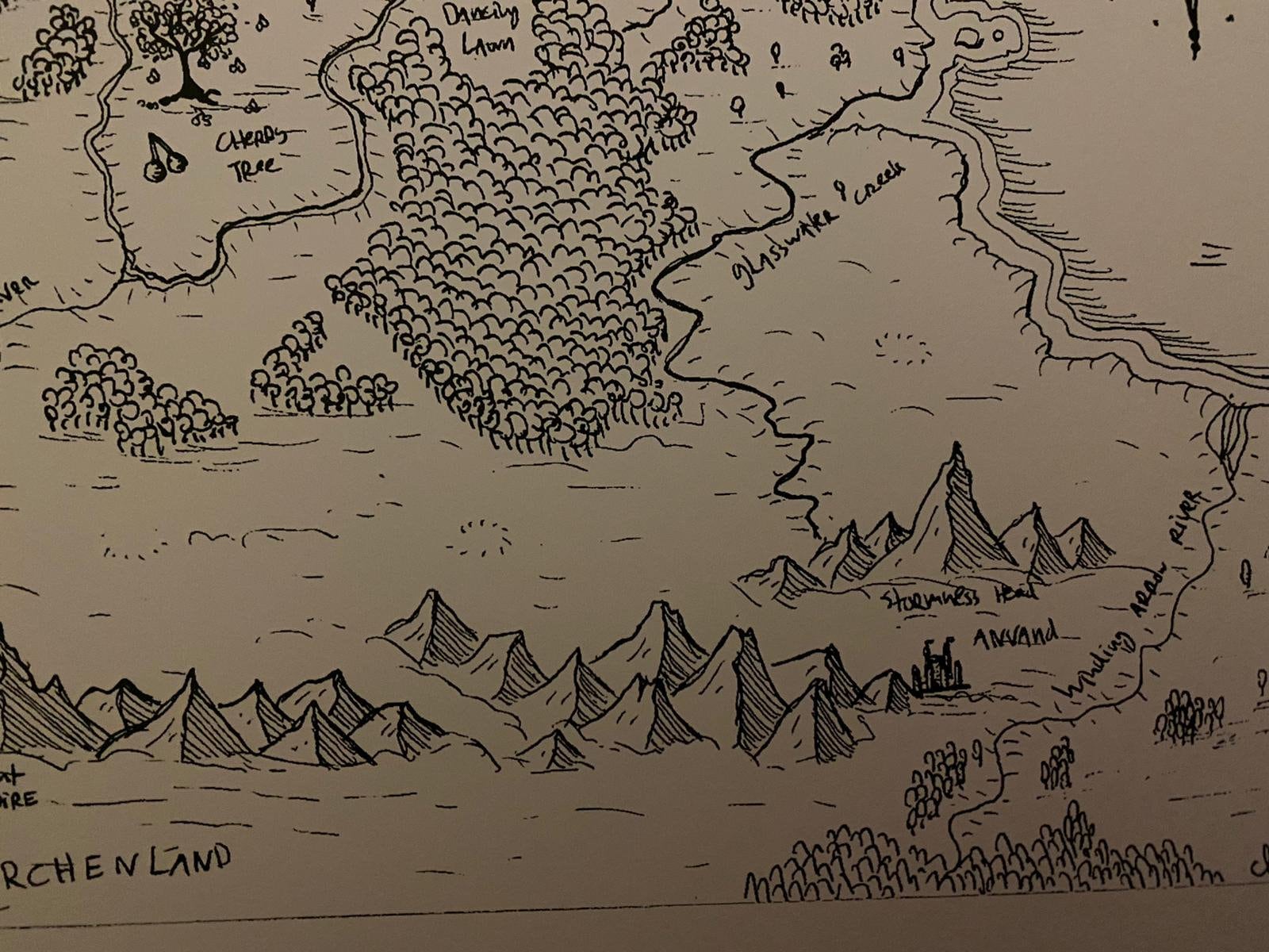 Kaart van Narnia, Fantasy kaart, Art Print, The Lion, the Witch & the