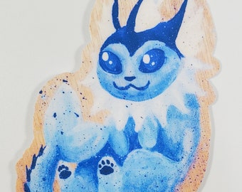 Painted Vaporeon Vinyl Weatherproof Sticker