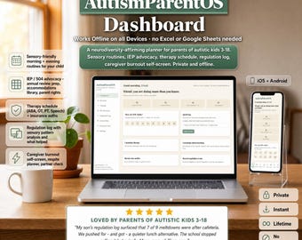 Autism Parent Support Planner – IEP Advocacy, Routines, Therapy Tracker