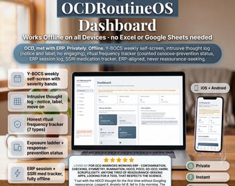 OCD Routine Planner – Y-BOCS, Intrusive Thought Log, Ritual Tracker (Offline)