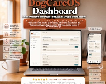 Dog Care Planner – Feeding, Walks, Grooming, Vet Schedule (Offline App)