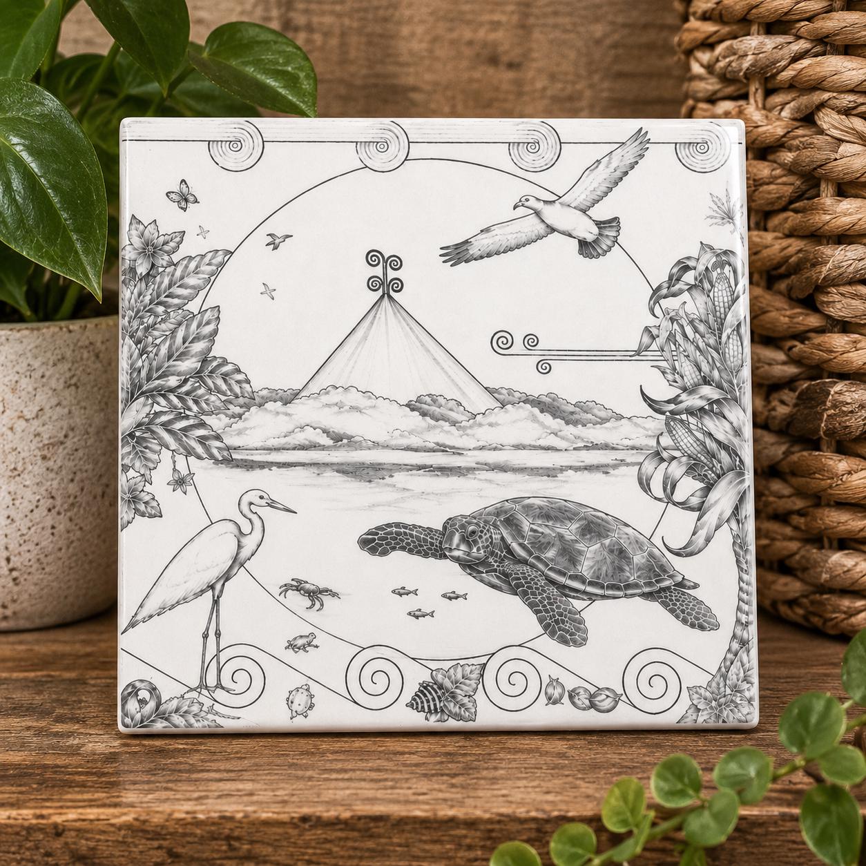 Ceramic Tile Native American Design - Etsy