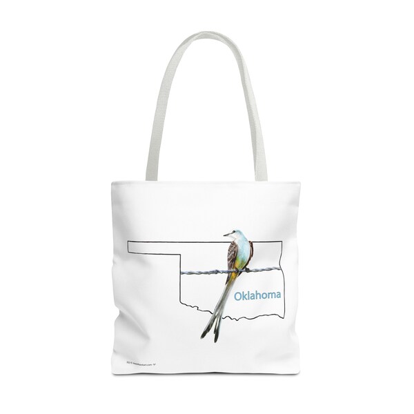 Oklahoma Scissortail Tote Bag, Shoulder bag, Powwow tote, book bag, Carry all