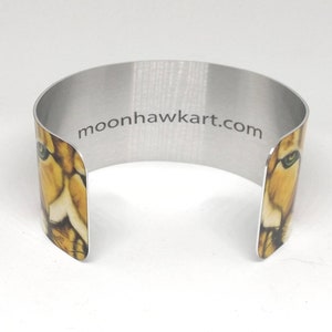 Cuff Bracelet, Cherokee Panther Clan, Native American, Sublimated, Lightweight Aluminum image 5