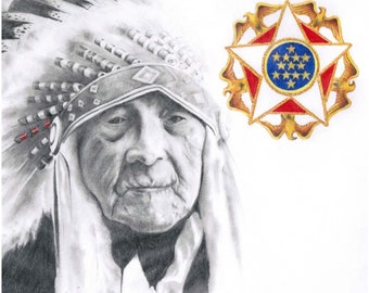 The Last War Chief-Joe Medicine Crow - Apsaalooke - Limited Edition Gicleé print.