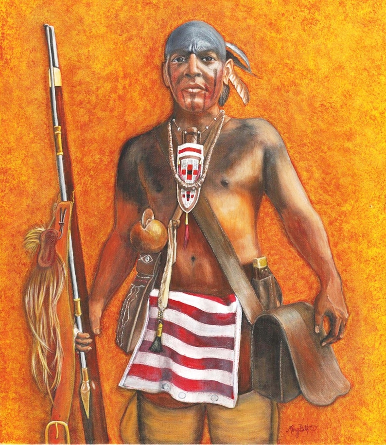 Gasvlenv Portrait Of Native American Southeast Warrior Etsy