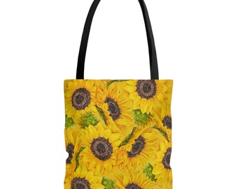 Tote Bag, Sunflower Theme, Oklahoma Wildflowers, Yellow Floral, Sunflower Art