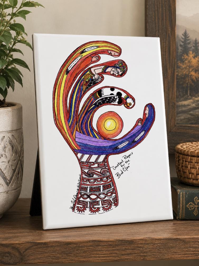 Ceramic Tile Native American Design - Etsy
