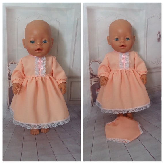 peach color baby doll outfit