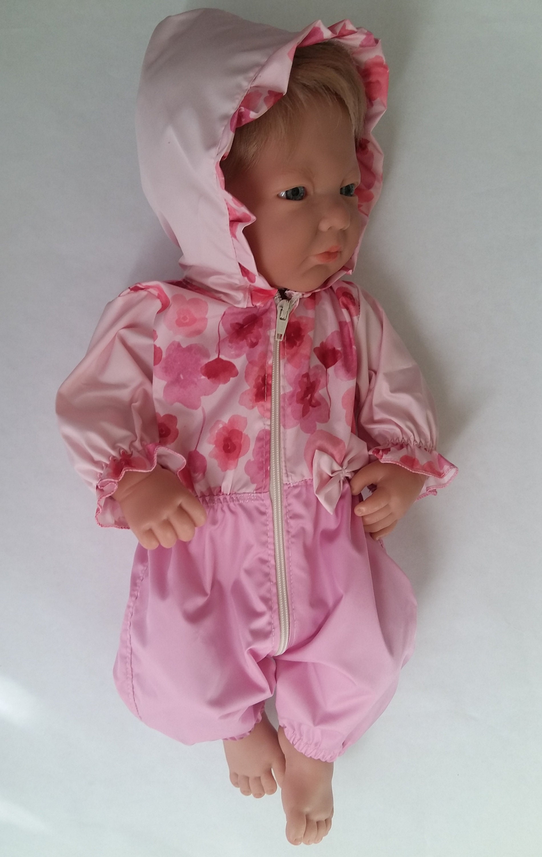 Pink jumpsuit for reborn. Clothes for Reborn doll. 17 inch Etsy