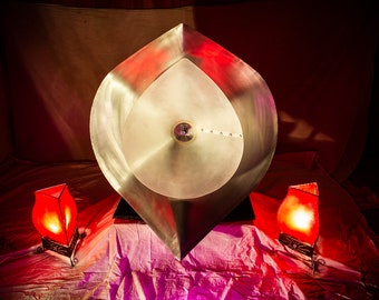 Bergtagna Cristal (Baschet) de 10 notas, escala pentatónica, hecho a mano